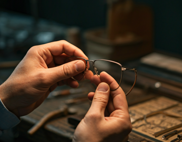 Optical workshop with precision equipment